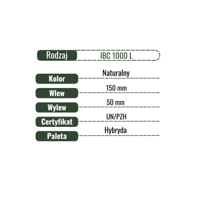 Zbiornik kontener IBC  1000 L BIAŁY | FABRYCZNIE NOWY ATEST PZH MIKRORETENCJA